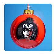 KISS Gene Simmons Demon Inside Painted Ball Ornament